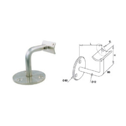 support mural pour main courante