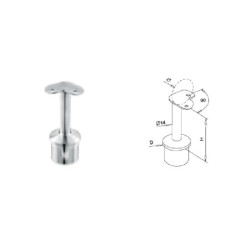 Support main courante d'angle