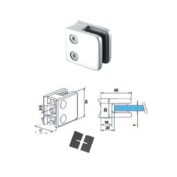 Pince verre zamac (sur tube et verre 6/9mm)