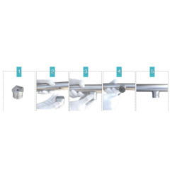 Dekosteel | Raccord perpendiculaire - Ø42,2