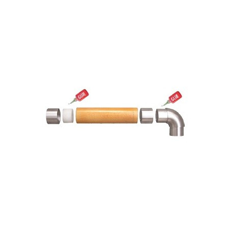 adaptateur pour main courante bois