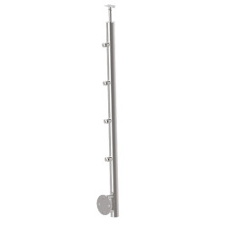 Kits poteaux cables pour garde corps, main courante en inox