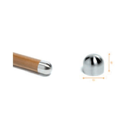 Bouchon demi-rond  pour main courante bois- Ø42,4