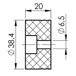 adaptateur pour main courante bois