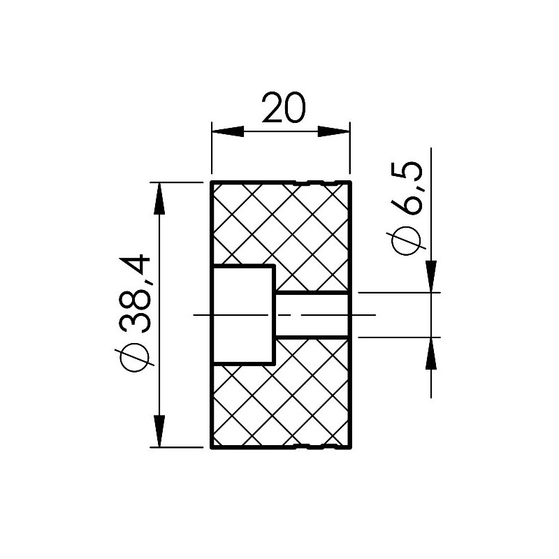 adaptateur pour main courante bois